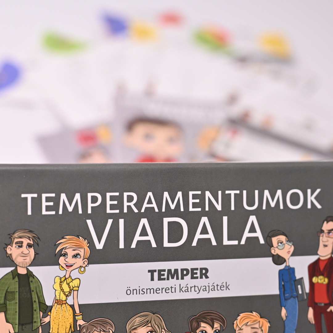 TEMPERAMENTUMOK VIADALA - társasjáték és fejlesztő kártya