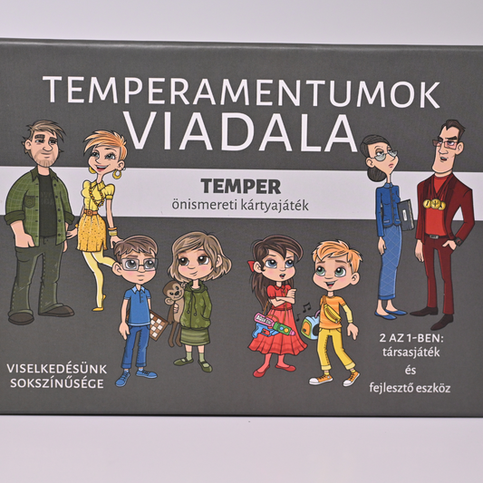 TEMPERAMENTUMOK VIADALA - társasjáték és fejlesztő kártya
