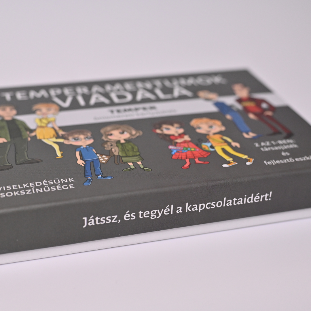 TEMPERAMENTUMOK VIADALA - társasjáték és fejlesztő kártya